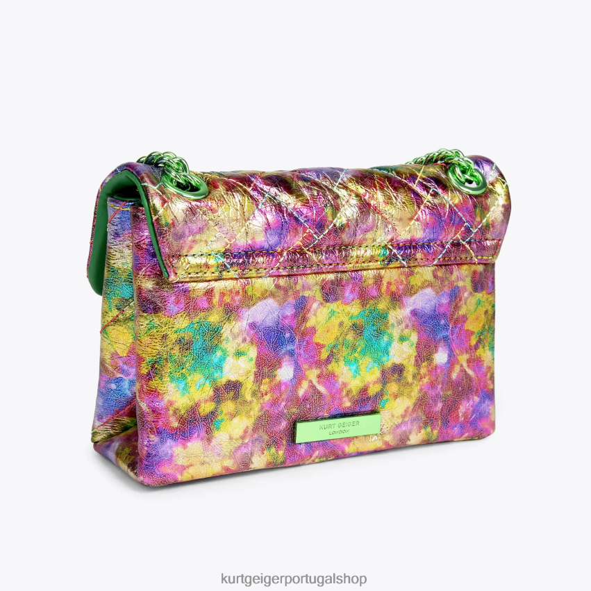 Kurt Geiger mulheres Londres couro mini kensington 8J6X0050 combinação verde | bolsas