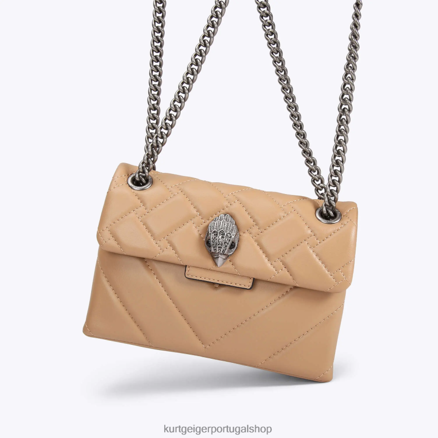 Kurt Geiger mulheres Londres mini kensington 8J6X00101 camelo | bolsas