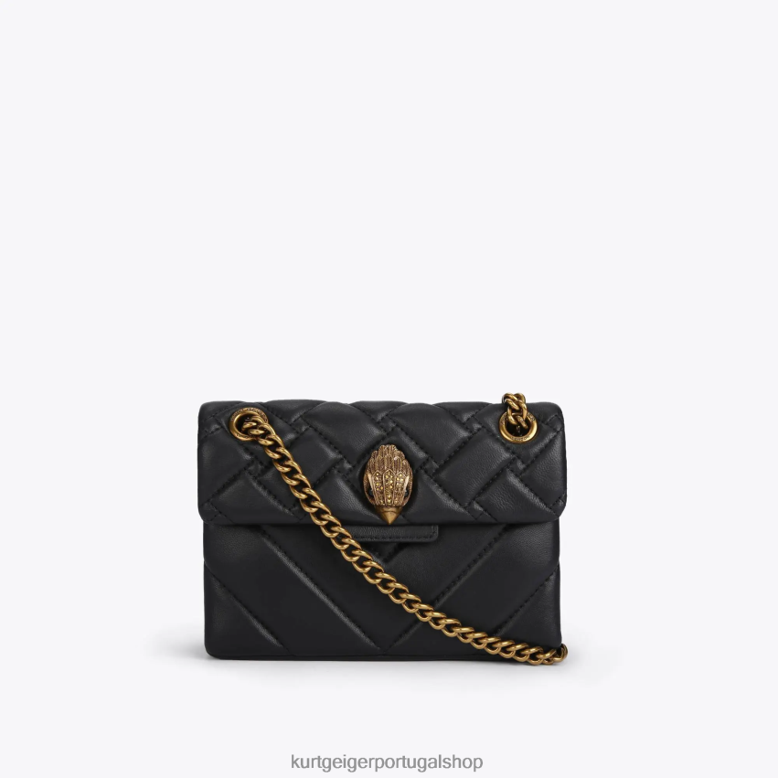 Kurt Geiger mulheres Londres mini kensington 8J6X0072 combinação preta | bolsas