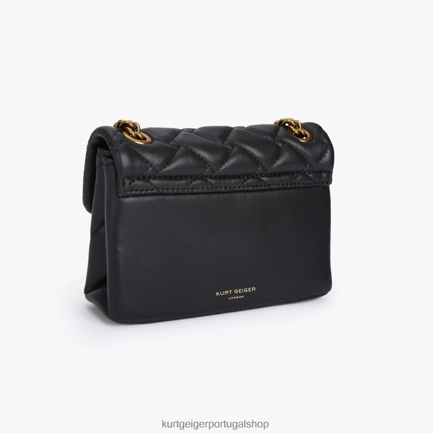Kurt Geiger mulheres Londres mini kensington 8J6X0072 combinação preta | bolsas