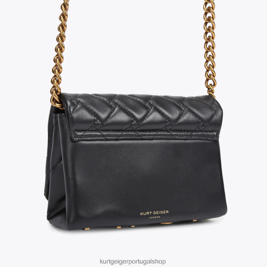 Kurt Geiger mulheres Londres mini kensington 8J6X0088 combinação preta | bolsas