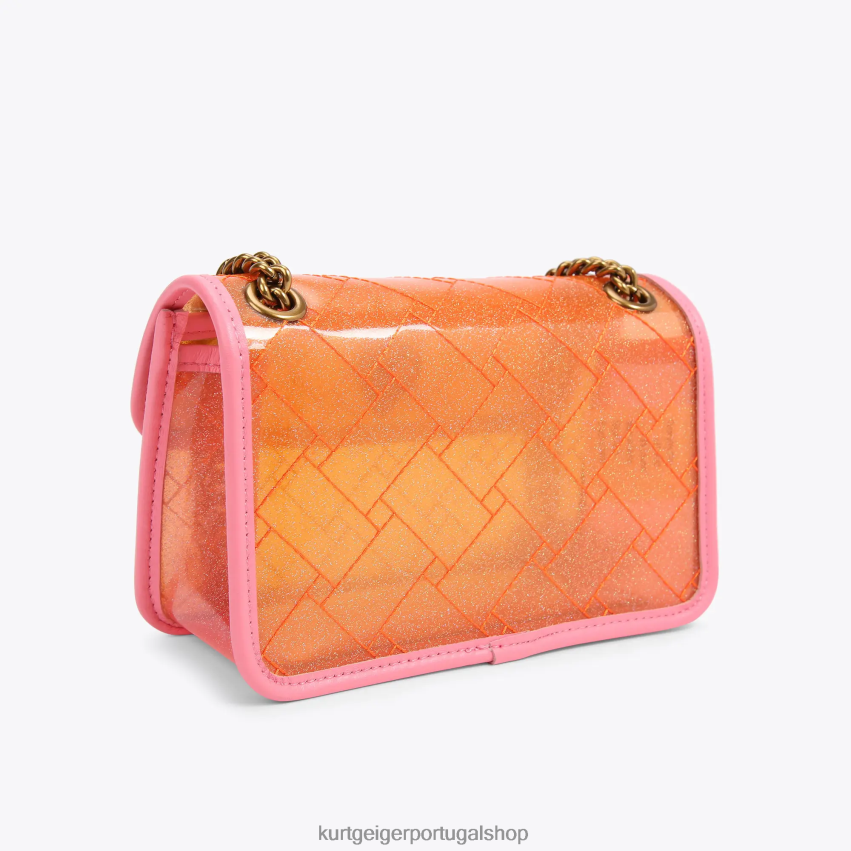 Kurt Geiger mulheres Londres vinil mini kensington 8J6X0091 amarelo | bolsas