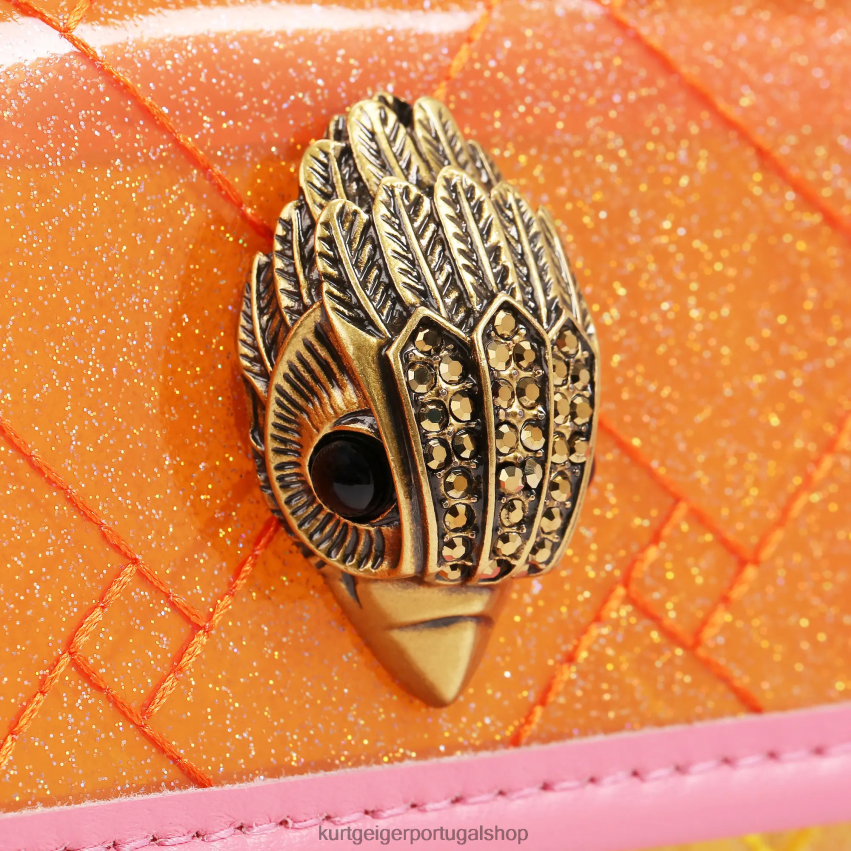 Kurt Geiger mulheres Londres vinil mini kensington 8J6X0091 amarelo | bolsas