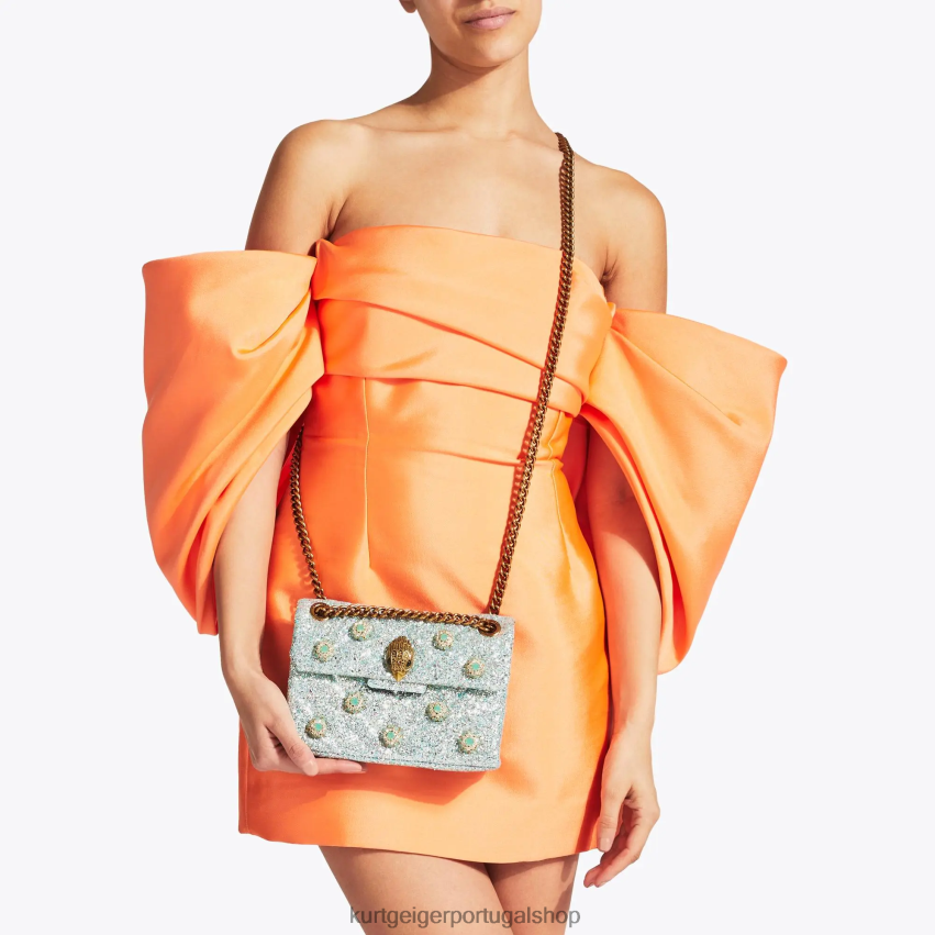 Kurt Geiger mulheres bolsa mini kensington londres 8J6X0093 verde pálido | bolsas