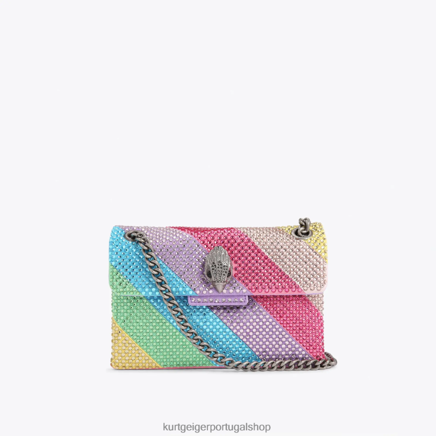 Kurt Geiger mulheres tecido londrino mini kensington 8J6X0012 vários/outros | bolsas