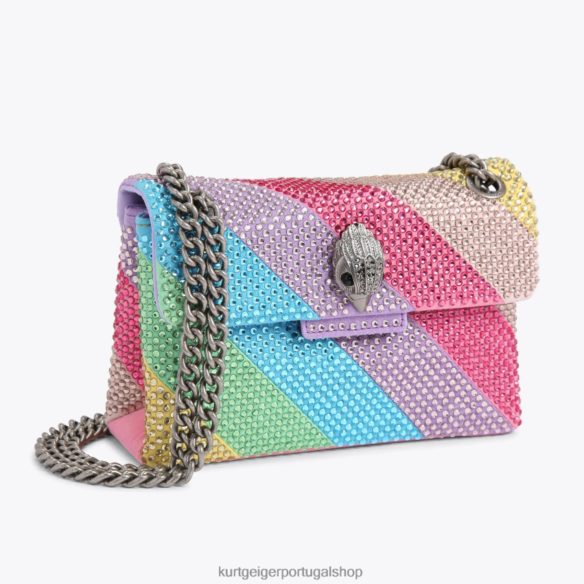 Kurt Geiger mulheres tecido londrino mini kensington 8J6X0012 vários/outros | bolsas