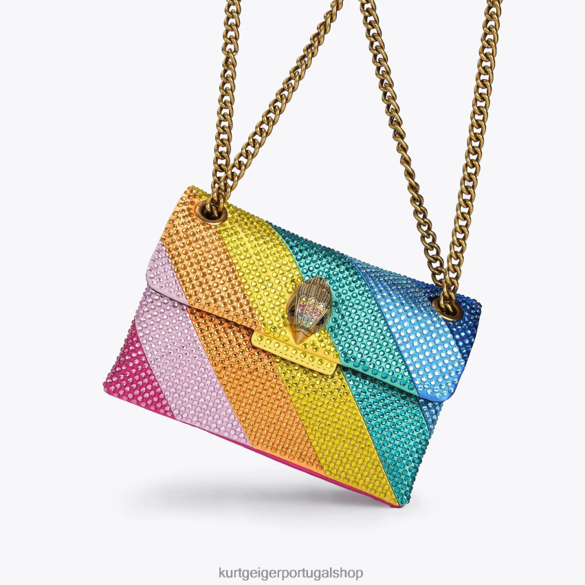 Kurt Geiger mulheres tecido londrino mini kensington 8J6X0023 vários/outros | bolsas