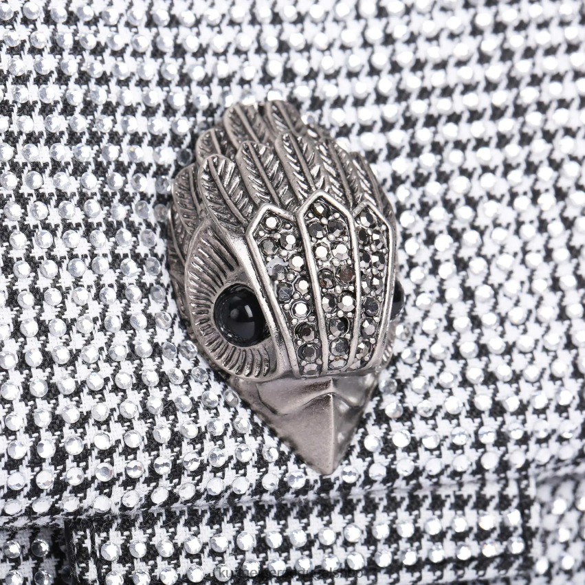 Kurt Geiger mulheres tecido londrino mini kensington 8J6X0035 prata | bolsas