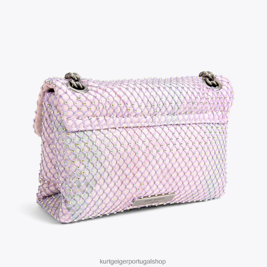 Kurt Geiger mulheres tecido londrino mini kensington 8J6X0038 combinação de metal | bolsas