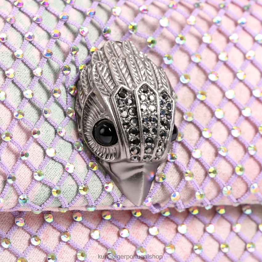 Kurt Geiger mulheres tecido londrino mini kensington 8J6X0038 combinação de metal | bolsas