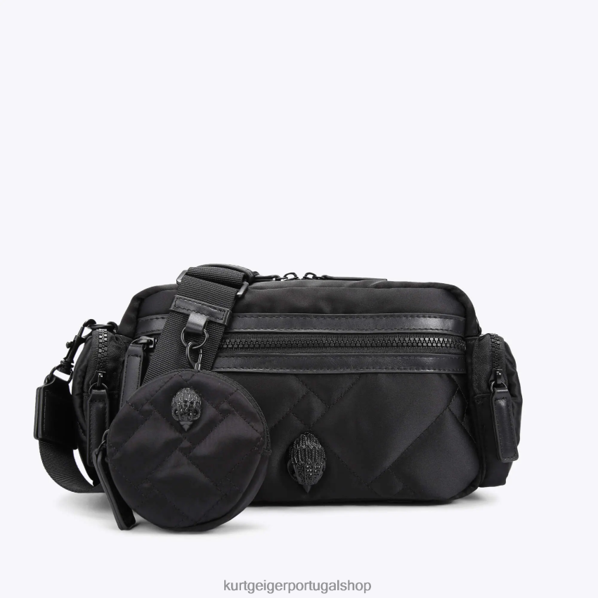 Kurt Geiger mulheres bolsa multicâmera reciclada de Londres 8J6X00277 preto outro | bolsas