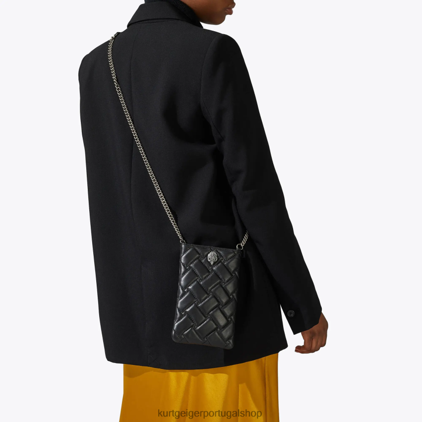 Kurt Geiger mulheres capa de telefone londres kensington 8J6X0077 preto | bolsas