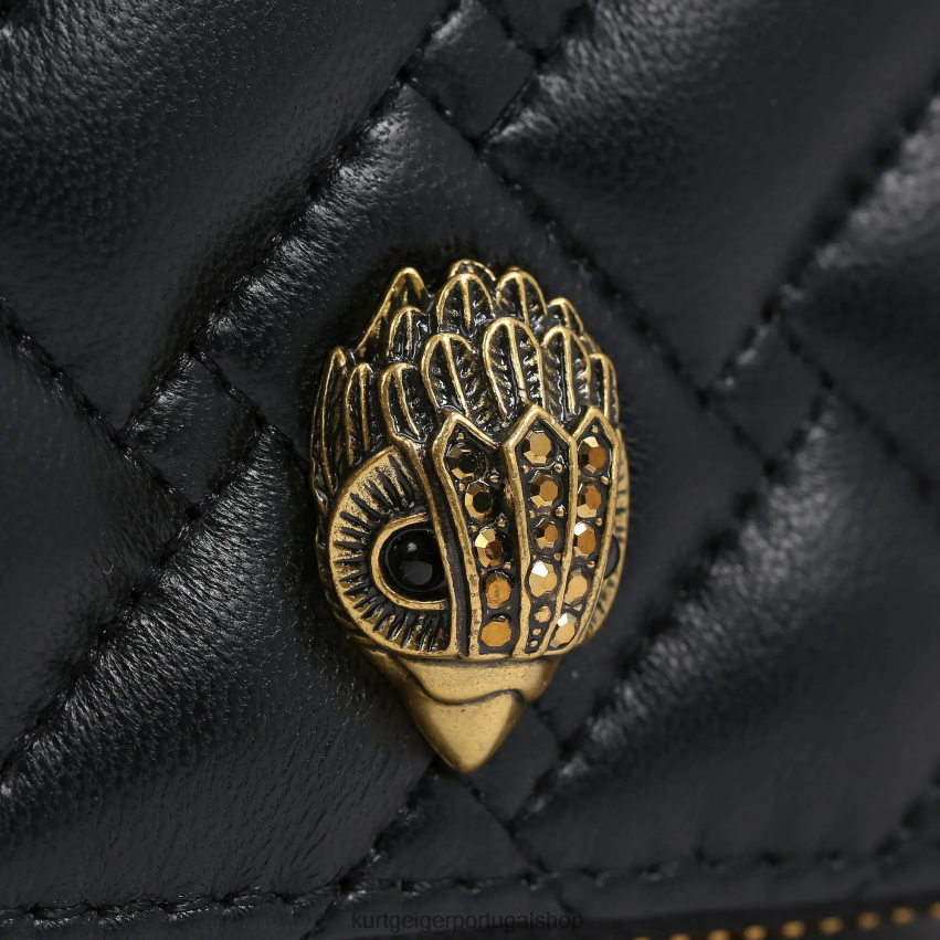 Kurt Geiger mulheres estojo de joias londres kensington 8J6X00561 preto | bolsas