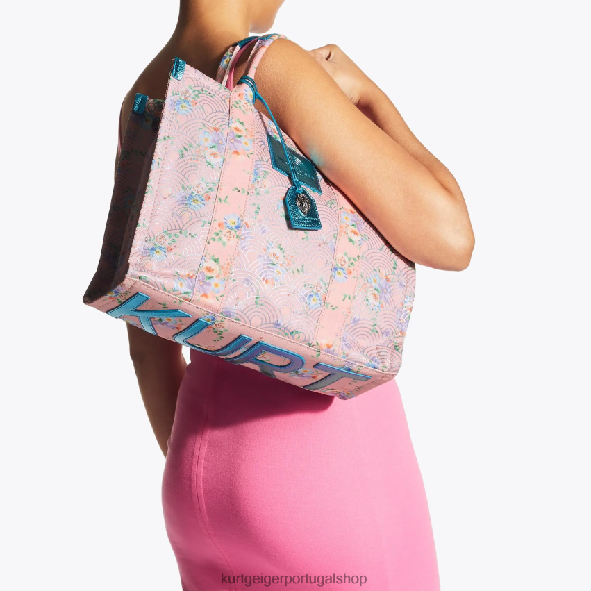 Kurt Geiger mulheres bolsa Southbank de Londres 8J6X00469 combinação rosa | bolsas