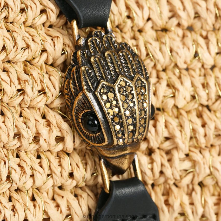 Kurt Geiger mulheres bolsa de ráfia hampton londres 8J6X00462 bege | bolsas