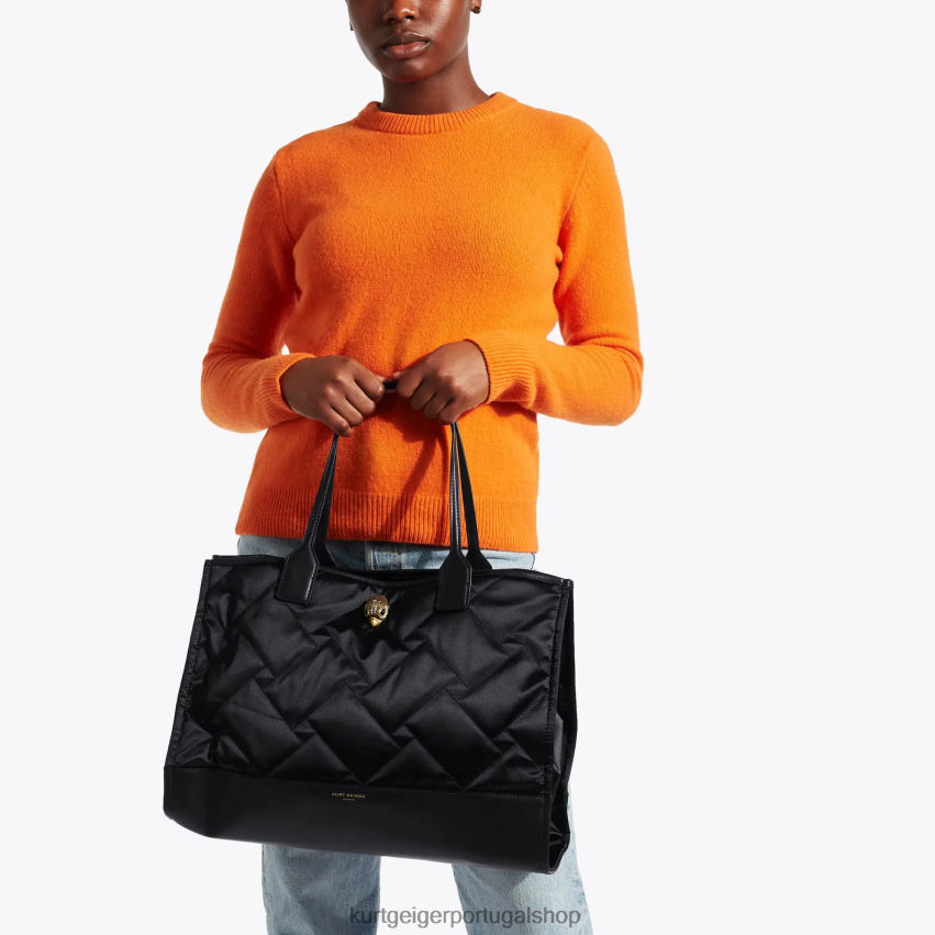 Kurt Geiger mulheres comprador quadrado reciclado de Londres 8J6X00283 preto | bolsas