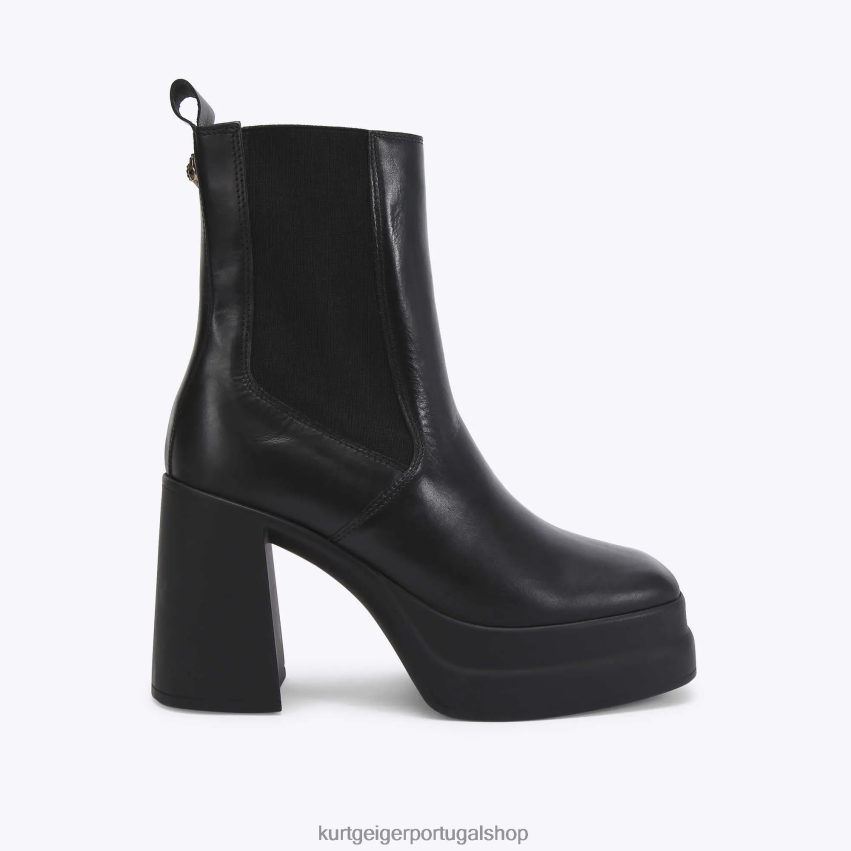 Kurt Geiger mulheres londres stomp heeled chelsea 8J6X00661 preto | calçados