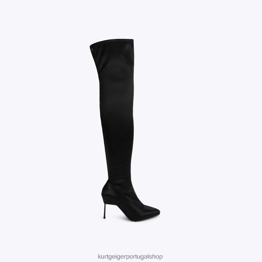 Kurt Geiger mulheres barbacã de Londres sobre o joelho 8J6X00266 preto | calçados