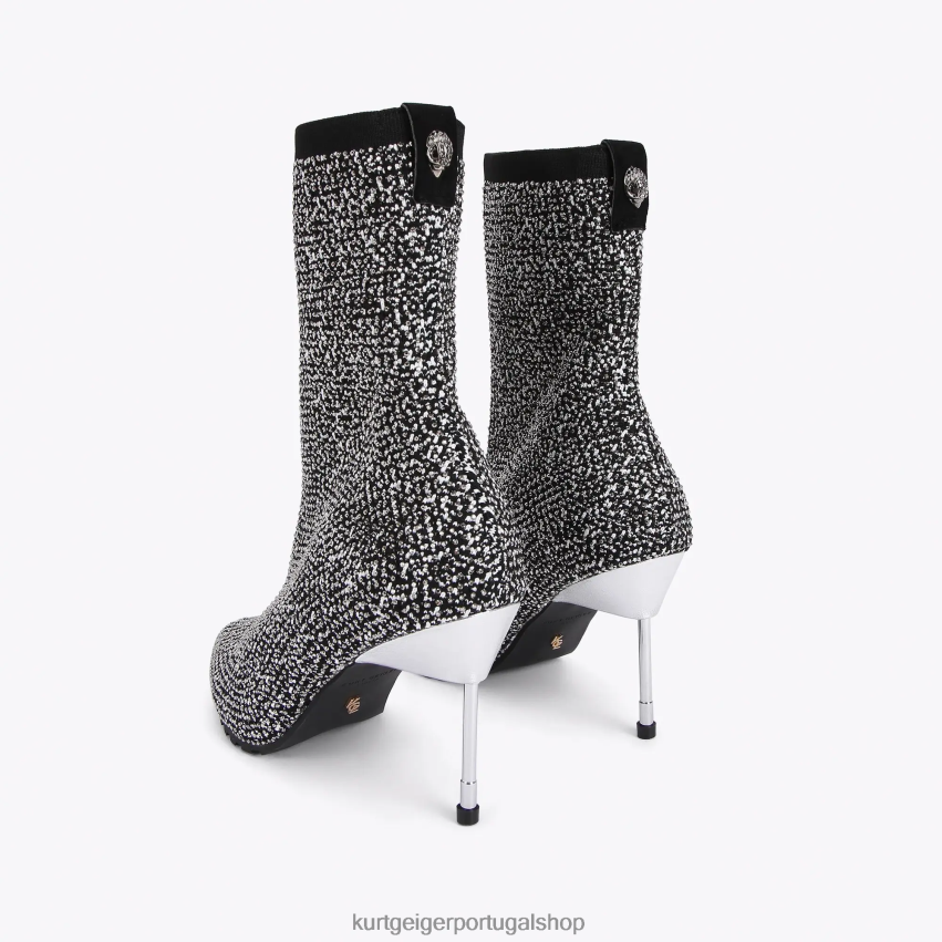 Kurt Geiger mulheres barbacã de Londres 8J6X00402 prata | calçados