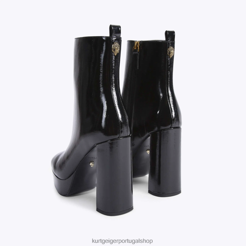 Kurt Geiger mulheres bota plataforma londres pierra 8J6X00401 preto | calçados