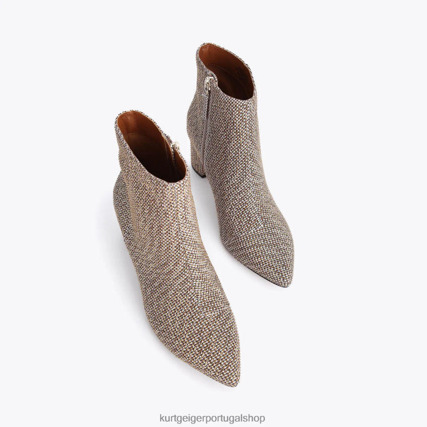 Kurt Geiger mulheres bota burlington londrina 8J6X00306 bege | calçados