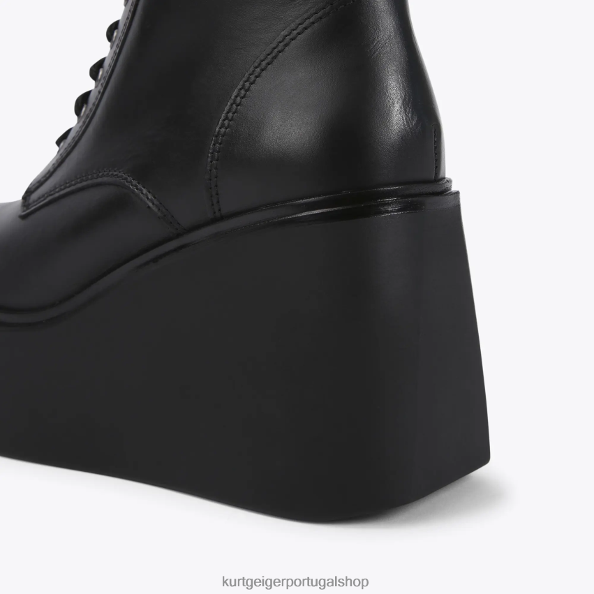 Kurt Geiger mulheres bota imponente com cadarço londrina 8J6X00662 preto | calçados
