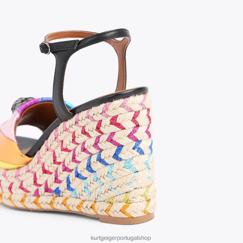 Kurt Geiger mulheres alpargata londres kensington 105 8J6X00220 combinação preta | calçados