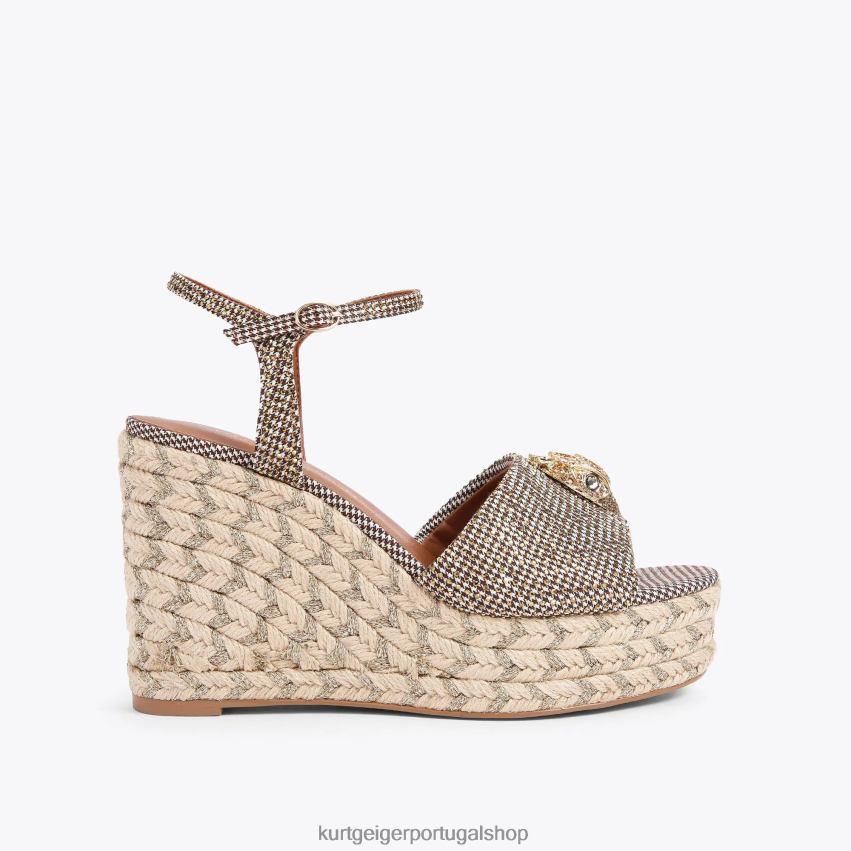 Kurt Geiger mulheres alpargata londres kensington 105 8J6X00435 bege | calçados