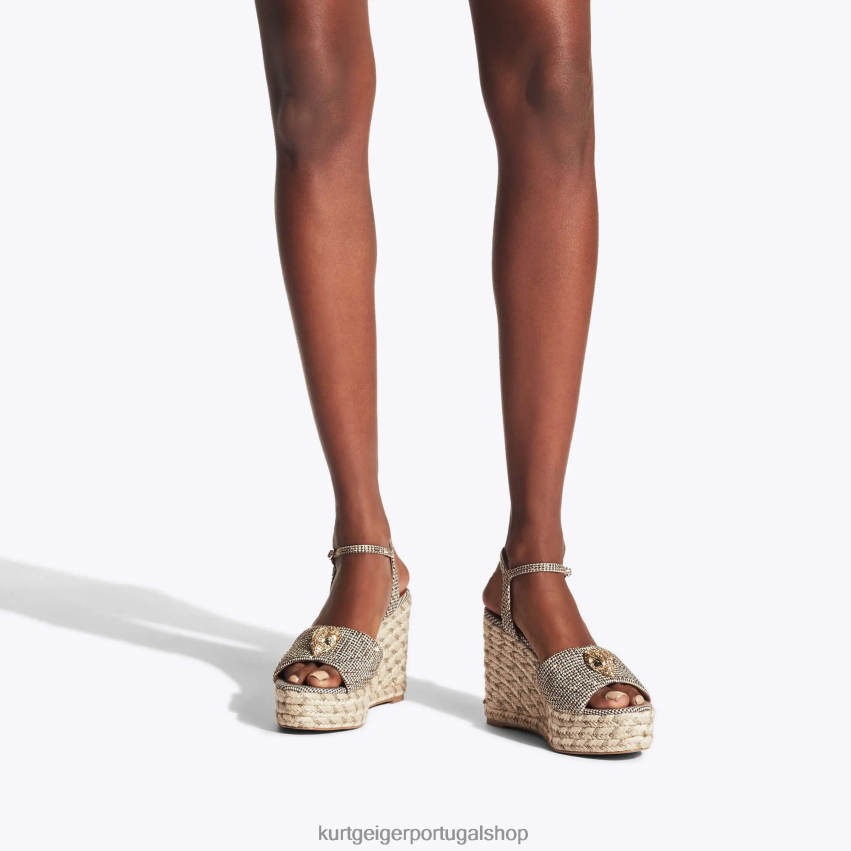 Kurt Geiger mulheres alpargata londres kensington 105 8J6X00435 bege | calçados