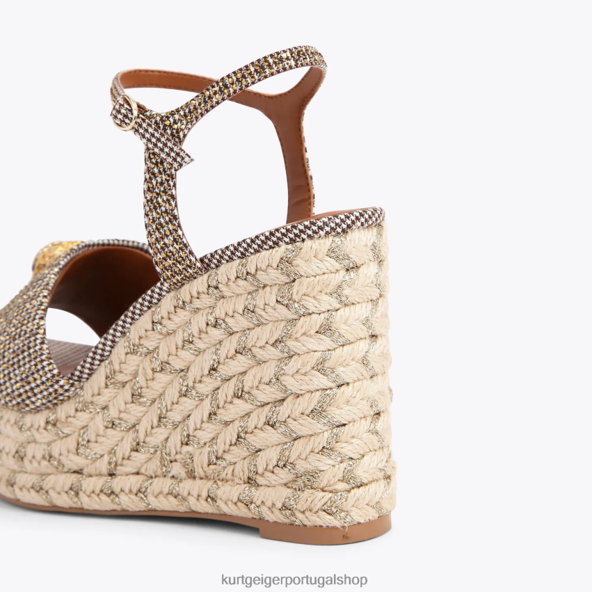 Kurt Geiger mulheres alpargata londres kensington 105 8J6X00435 bege | calçados