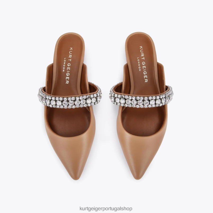 Kurt Geiger mulheres Londres principesco 8J6X00366 camelo | calçados