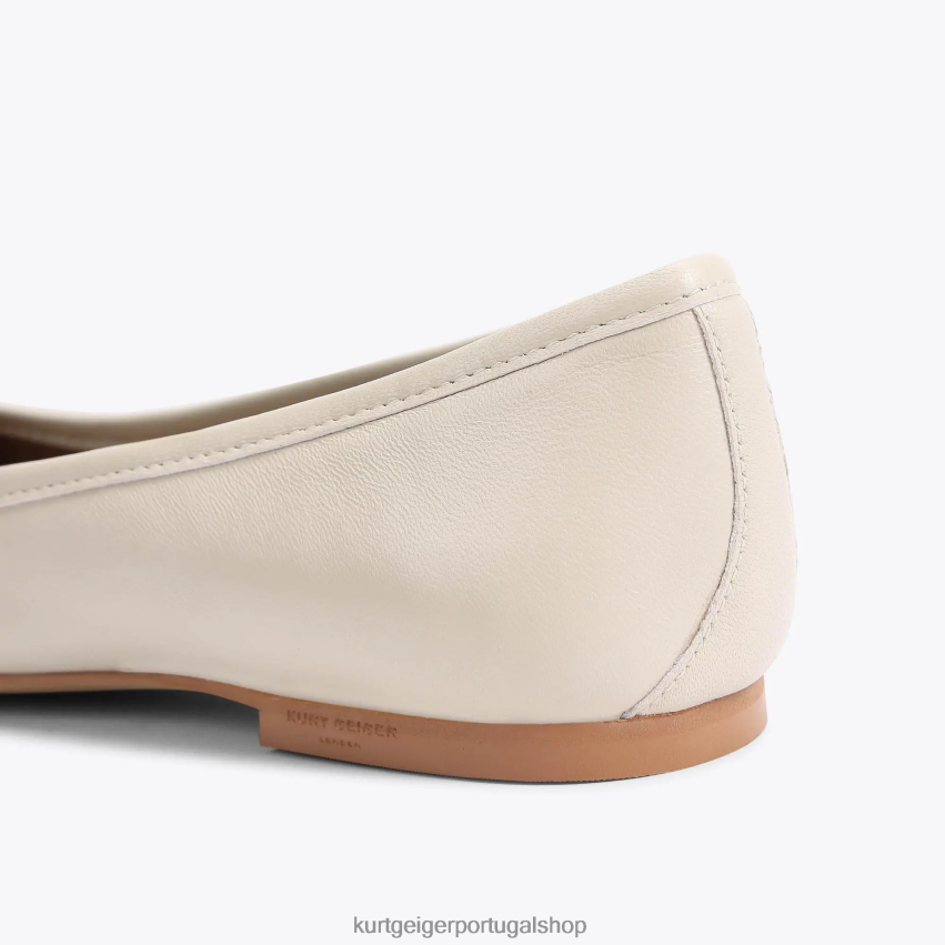 Kurt Geiger mulheres bailarina da águia de Londres 8J6X00354 osso | calçados