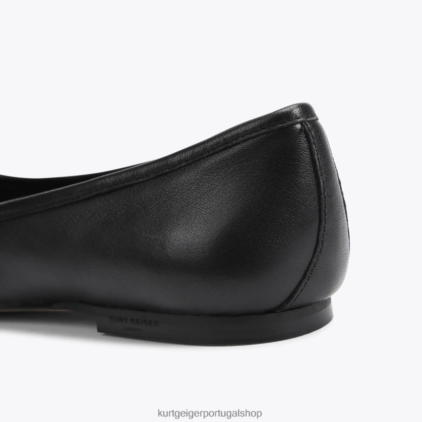 Kurt Geiger mulheres bailarina da águia de Londres 8J6X00356 preto | calçados