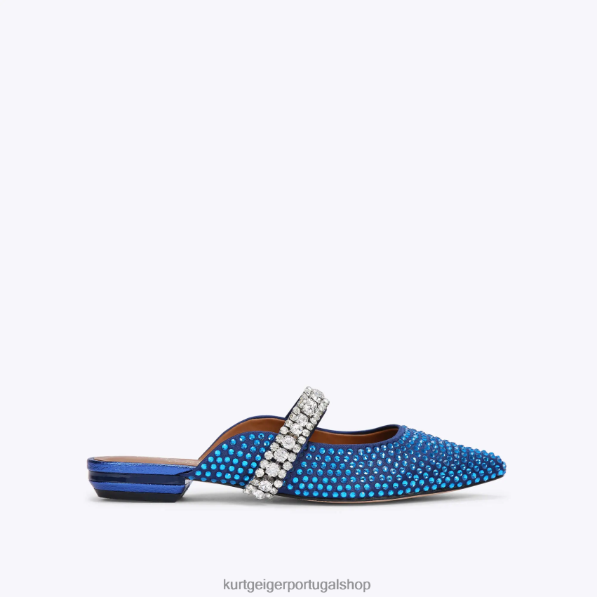 Kurt Geiger mulheres cristais principescos de Londres 8J6X00684 azul escuro | calçados