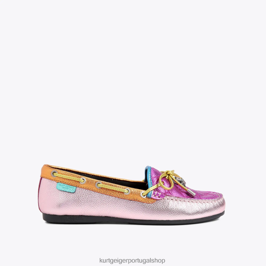 Kurt Geiger mulheres mocassim águia londres 8J6X00218 combinação rosa | calçados