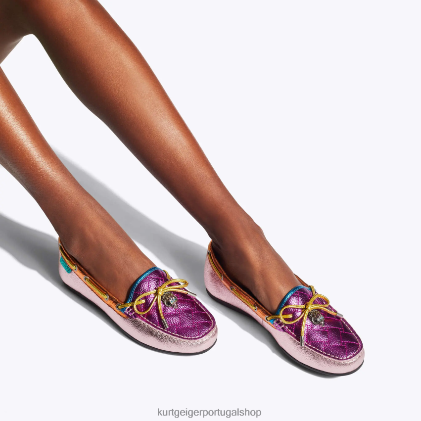 Kurt Geiger mulheres mocassim águia londres 8J6X00218 combinação rosa | calçados