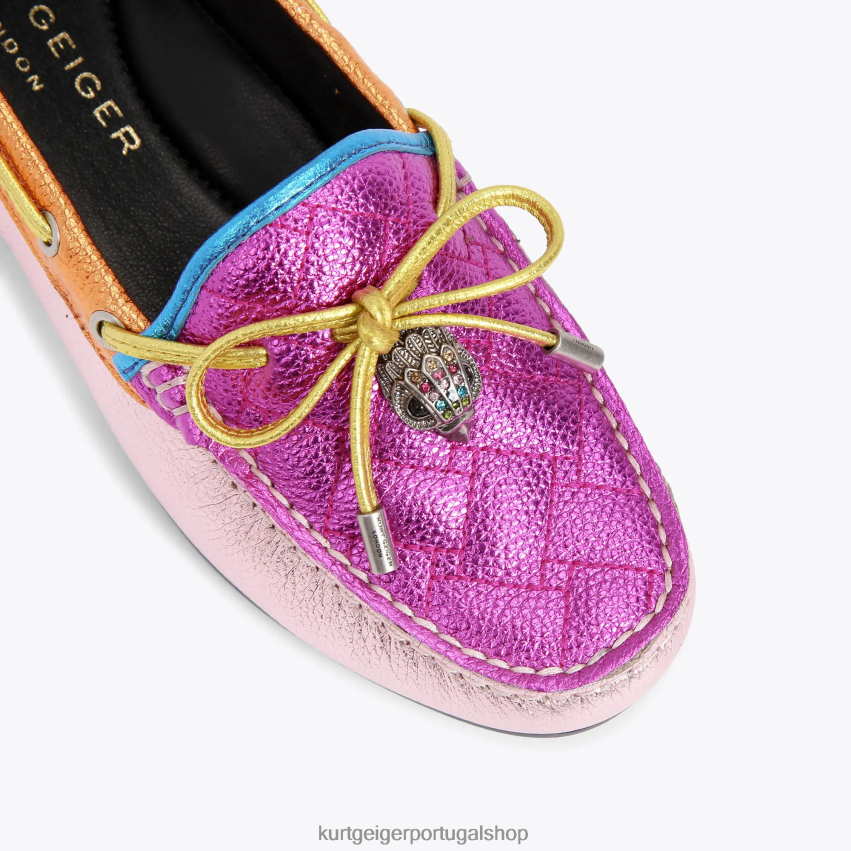 Kurt Geiger mulheres mocassim águia londres 8J6X00218 combinação rosa | calçados
