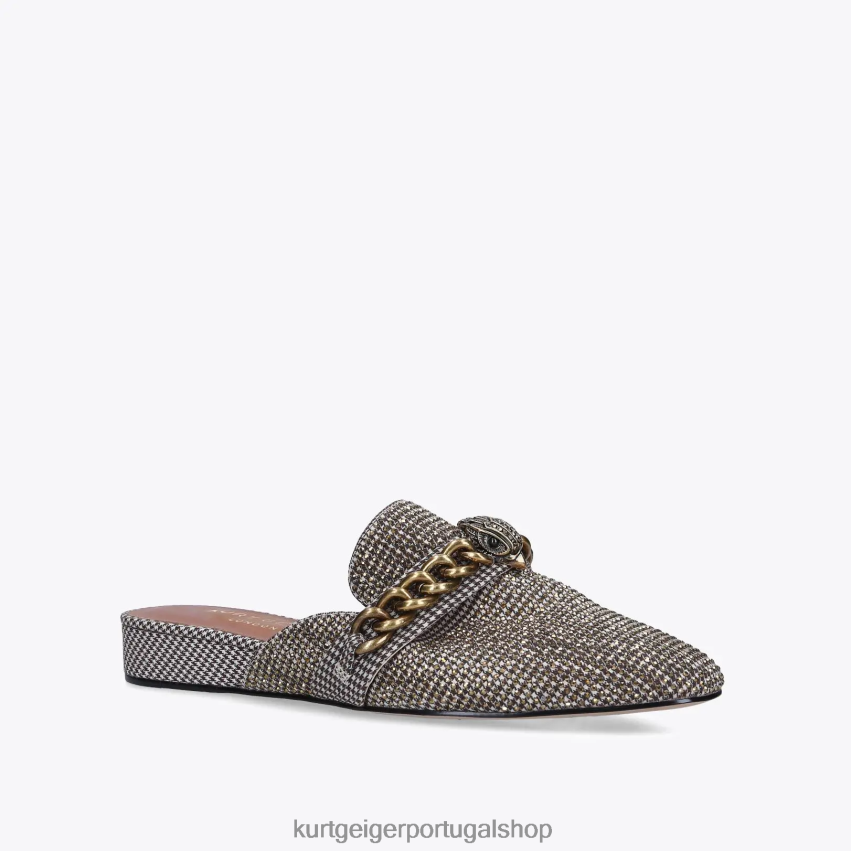 Kurt Geiger mulheres mule londres chelsea 8J6X00361 bege | calçados