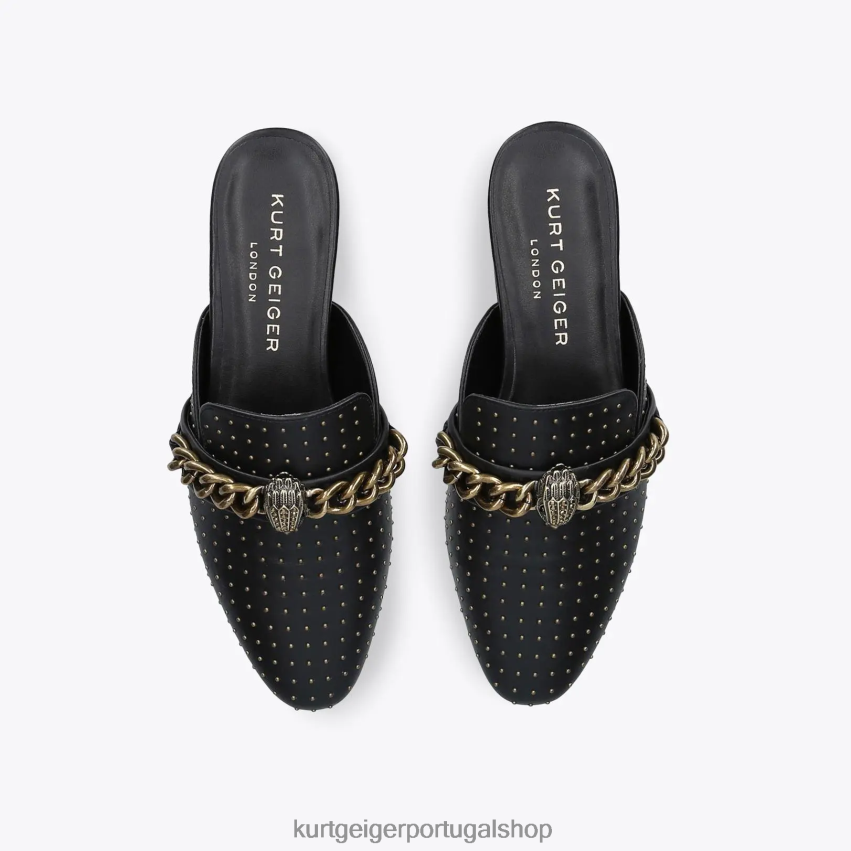 Kurt Geiger mulheres mule londres chelsea 8J6X00363 preto | calçados