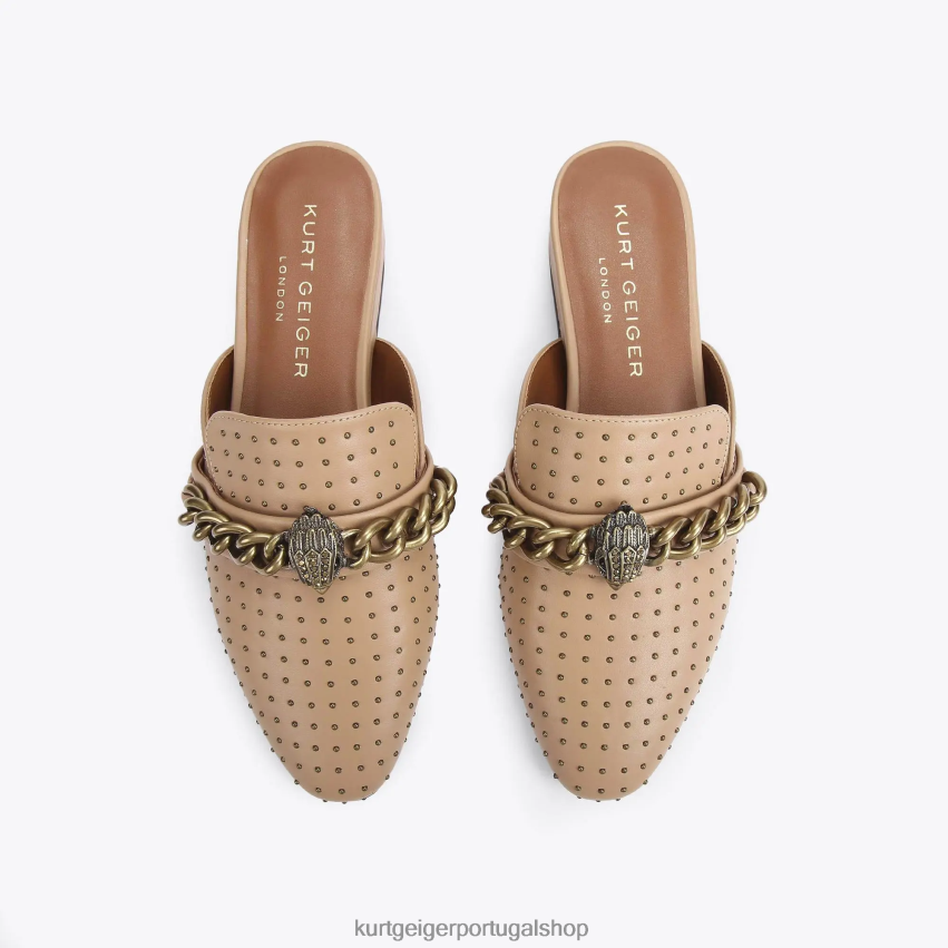 Kurt Geiger mulheres mule londres chelsea 8J6X00364 camelo | calçados