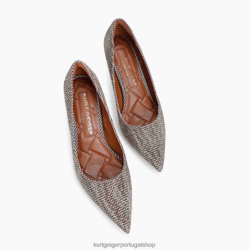 Kurt Geiger mulheres Londres Belgravia 8J6X00319 bege | calçados