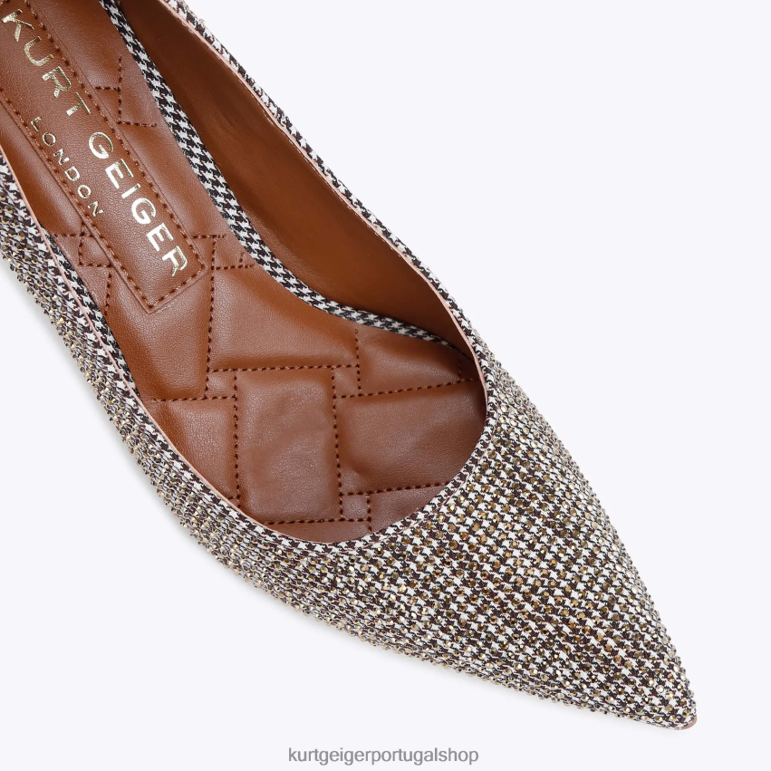 Kurt Geiger mulheres Londres Belgravia 8J6X00319 bege | calçados