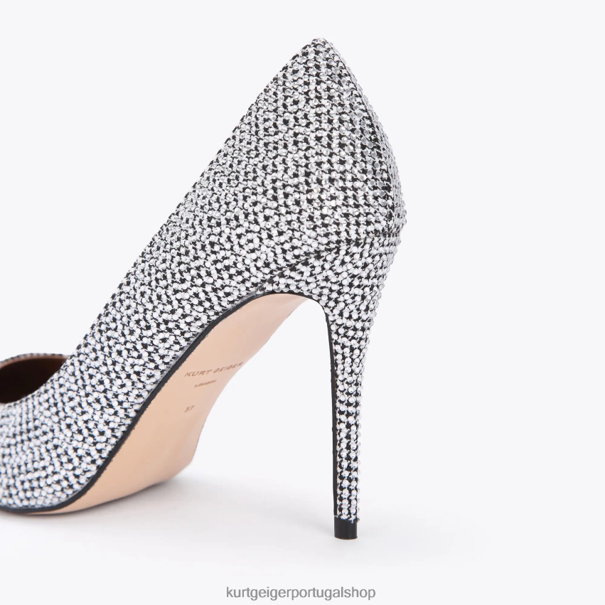Kurt Geiger mulheres Londres Belgravia 8J6X00321 prata | calçados