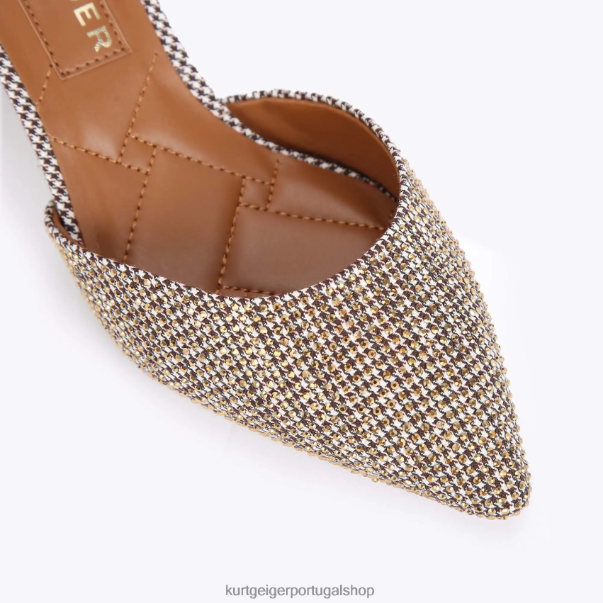 Kurt Geiger mulheres Londres Burlington 8J6X00326 bege | calçados