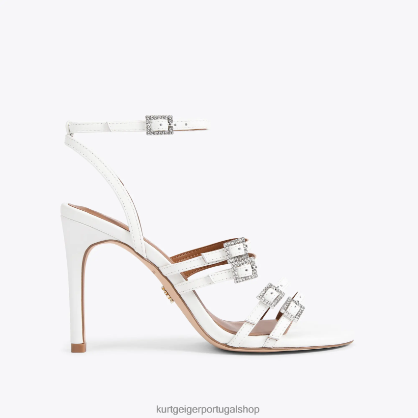 Kurt Geiger mulheres Londres Pierra 8J6X00322 osso | calçados