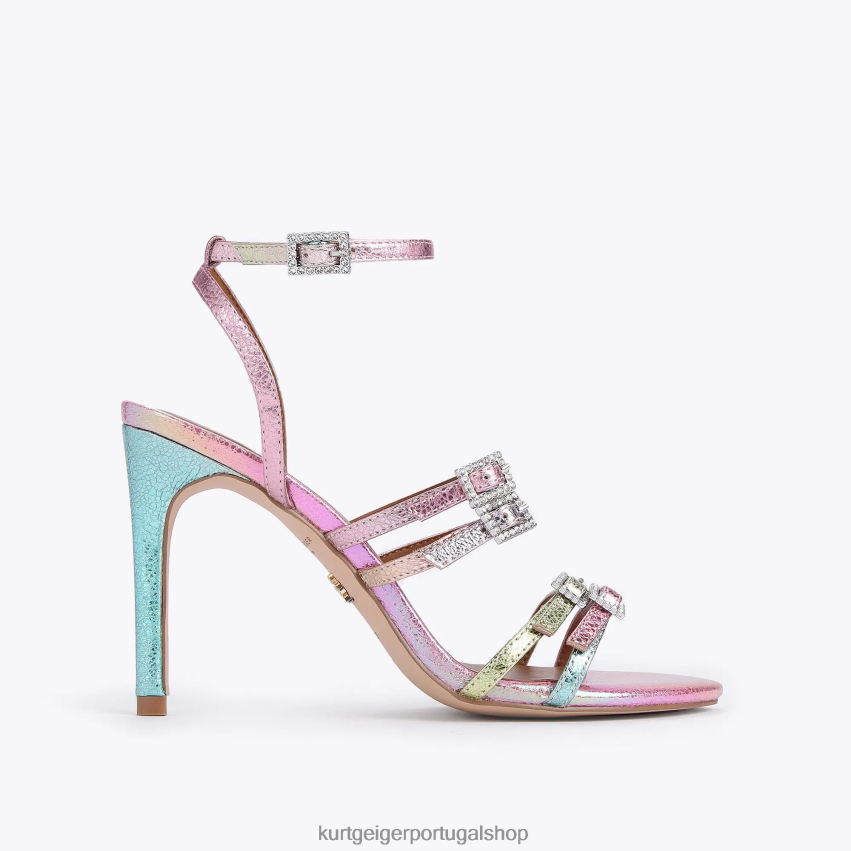 Kurt Geiger mulheres Londres Pierra 8J6X00377 combinação rosa | calçados
