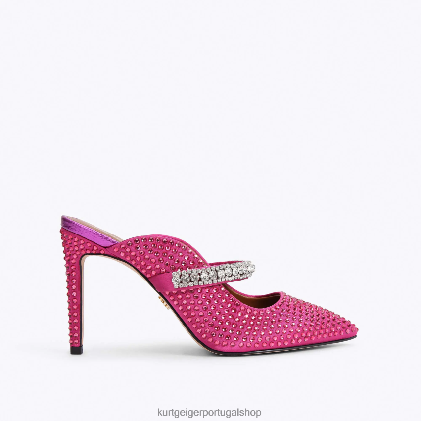 Kurt Geiger mulheres cristal do duque de londres 8J6X00418 Fushia | calçados