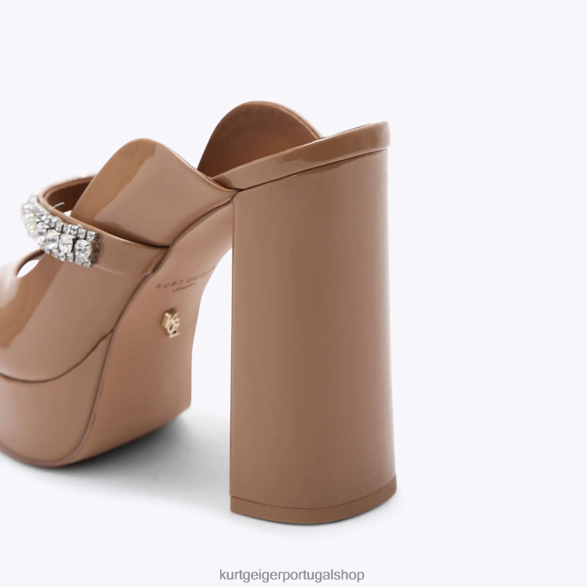 Kurt Geiger mulheres londres duque plataforma peep toe 8J6X00341 camelo | calçados