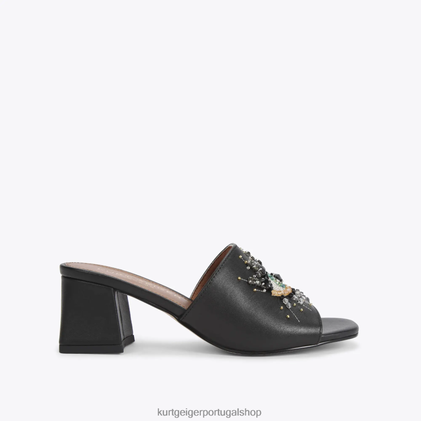 Kurt Geiger mulheres olho de bloco de azeitona de Londres 8J6X00667 preto | calçados