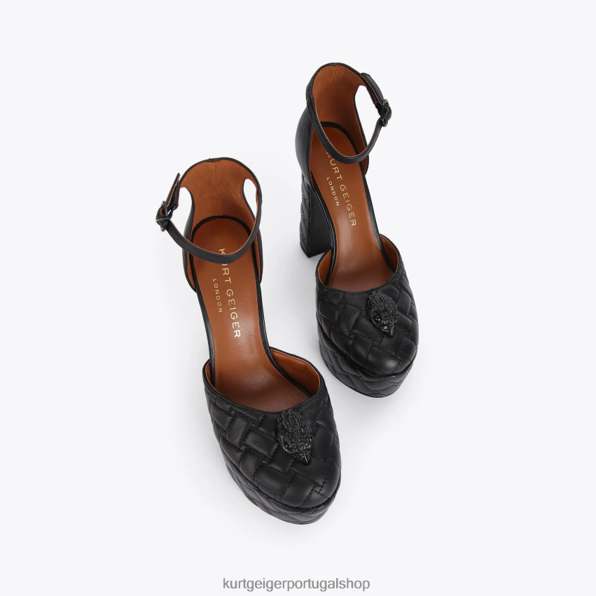 Kurt Geiger mulheres plataforma londres kensington 8J6X00347 preto | calçados